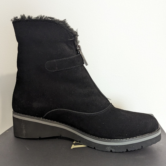 Valdini black suede Fay boots 6.5US - Picture 7 of 8